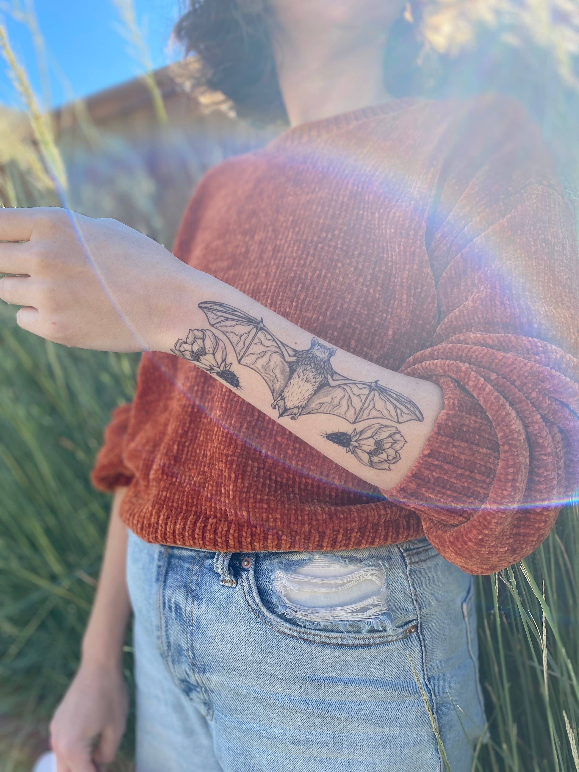 Free-tailed Bat Temporary Tattoo