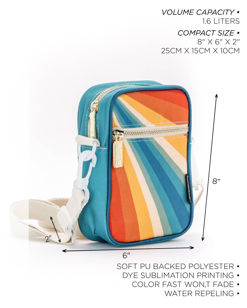 Mini Brick Bag - Retro Rainbow