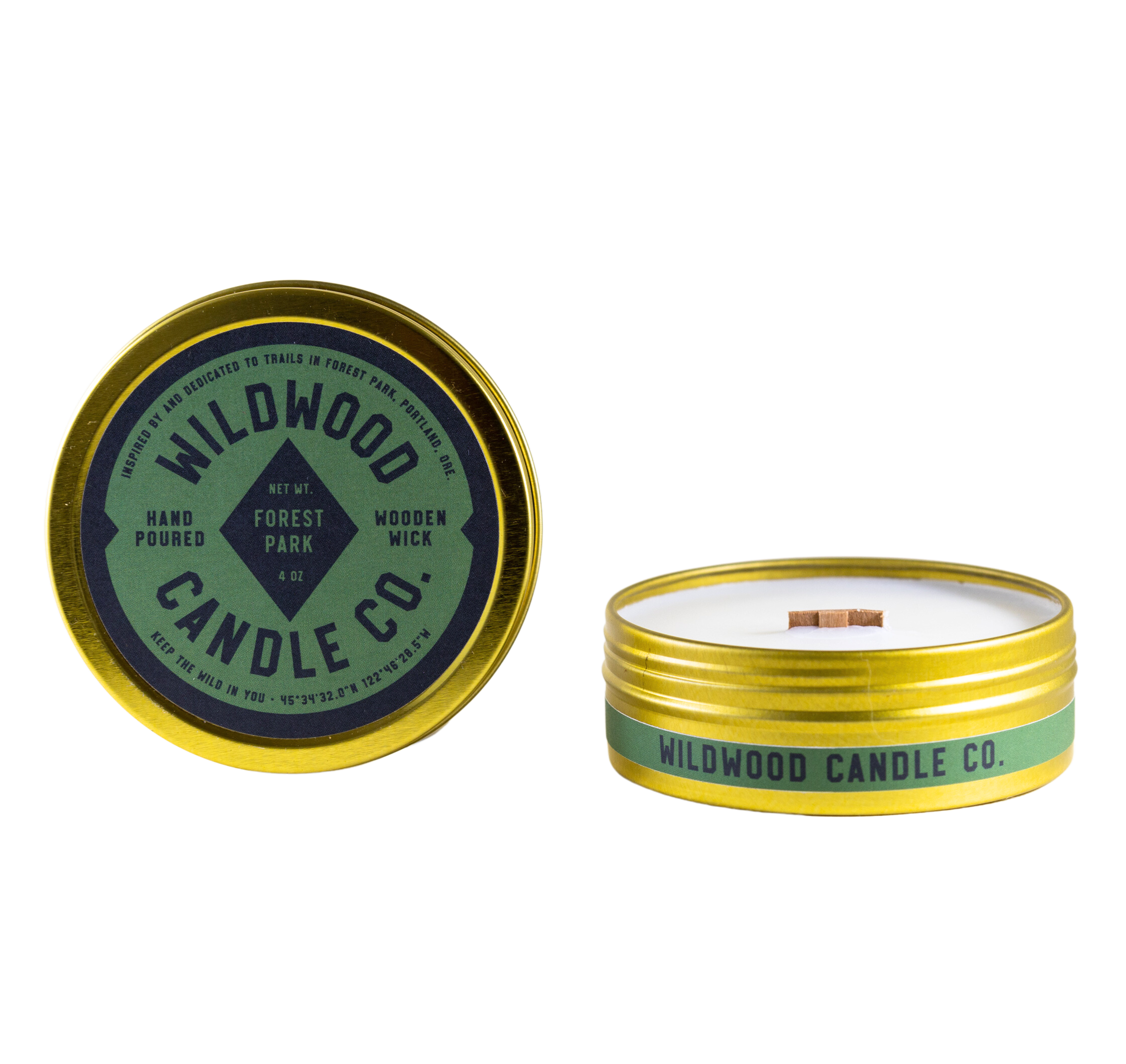 4 oz Forest Park Travel Tin Candle