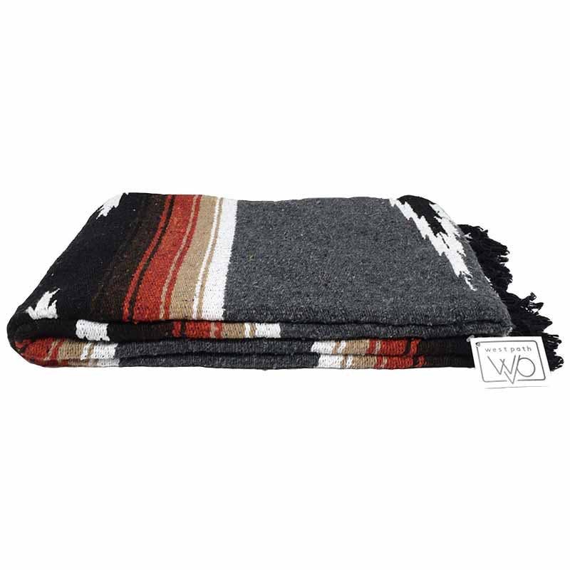 Retro Charcoal Grey Baja Diamond Blanket
