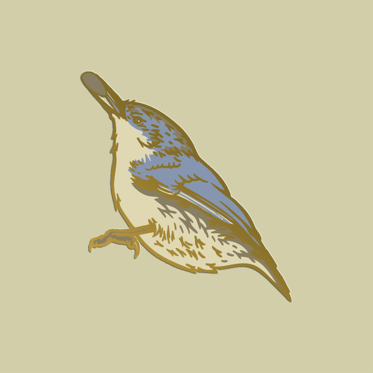 Enamel Pin: Pygmy Nuthatch