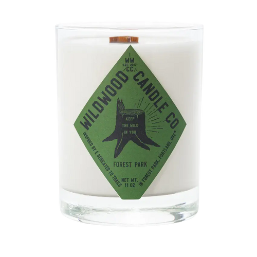 11 oz Forest Park Soy Candle - Mint Oakmoss Amber