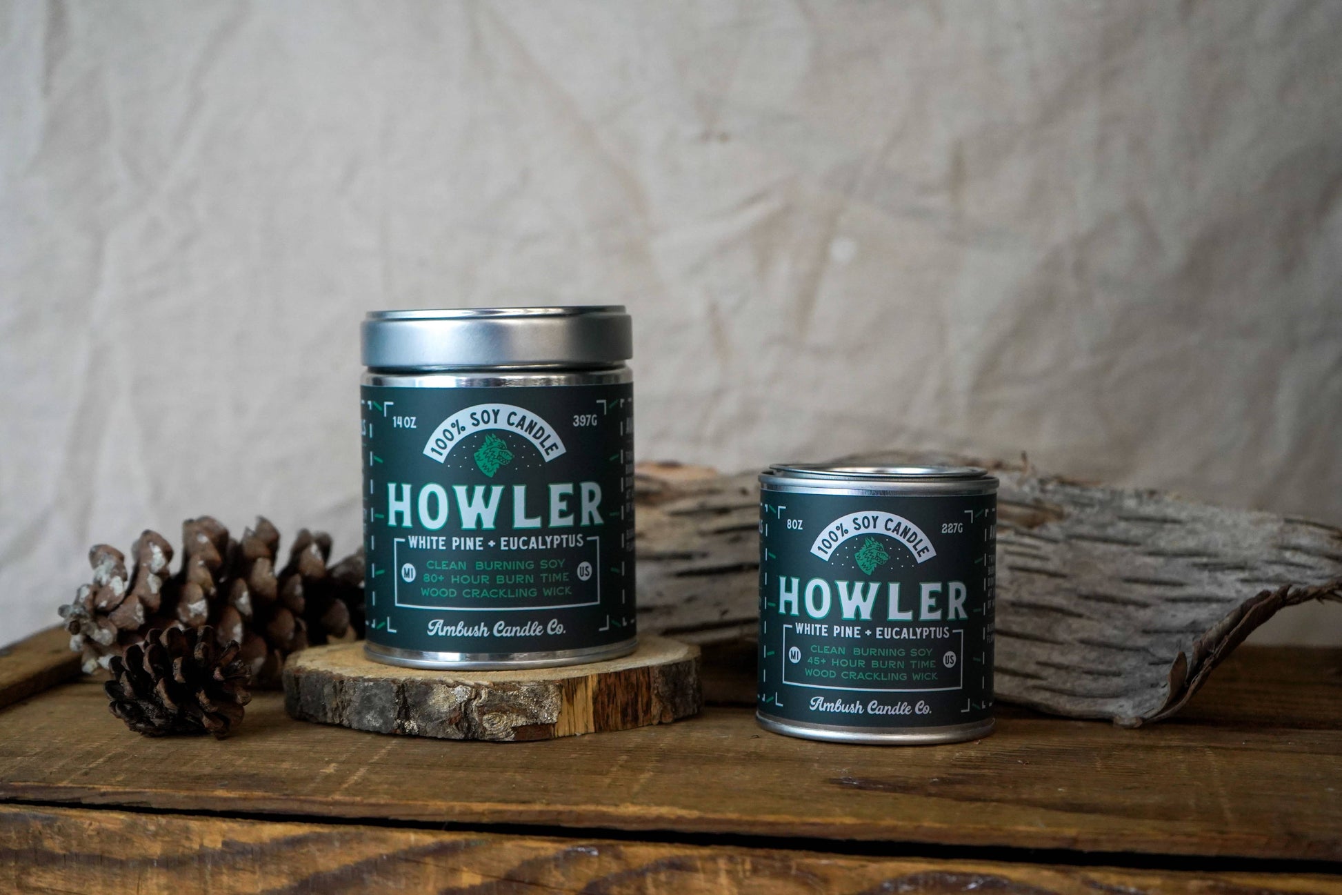 Howler | White Pine + Eucalyptus 8oz Soy Candle