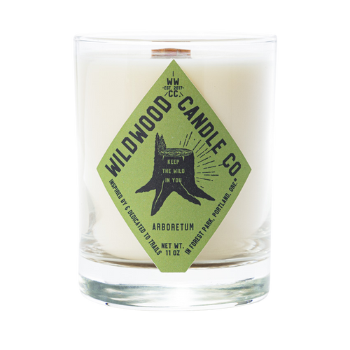 11 oz Arboretum Soy Candle - Redwood Pine Embers