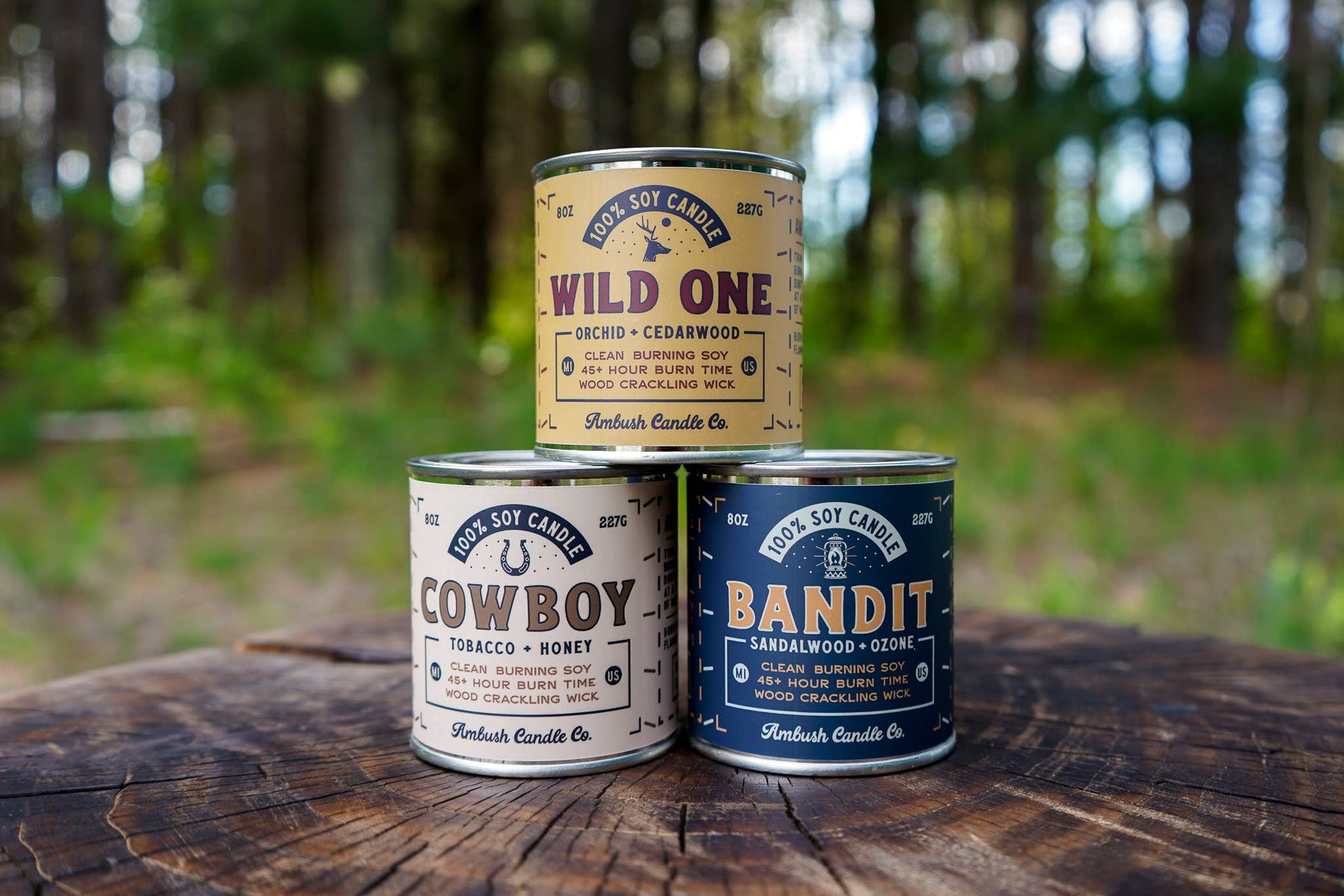 Wild One | Orchid + Cedarwood 8oz Soy Candle