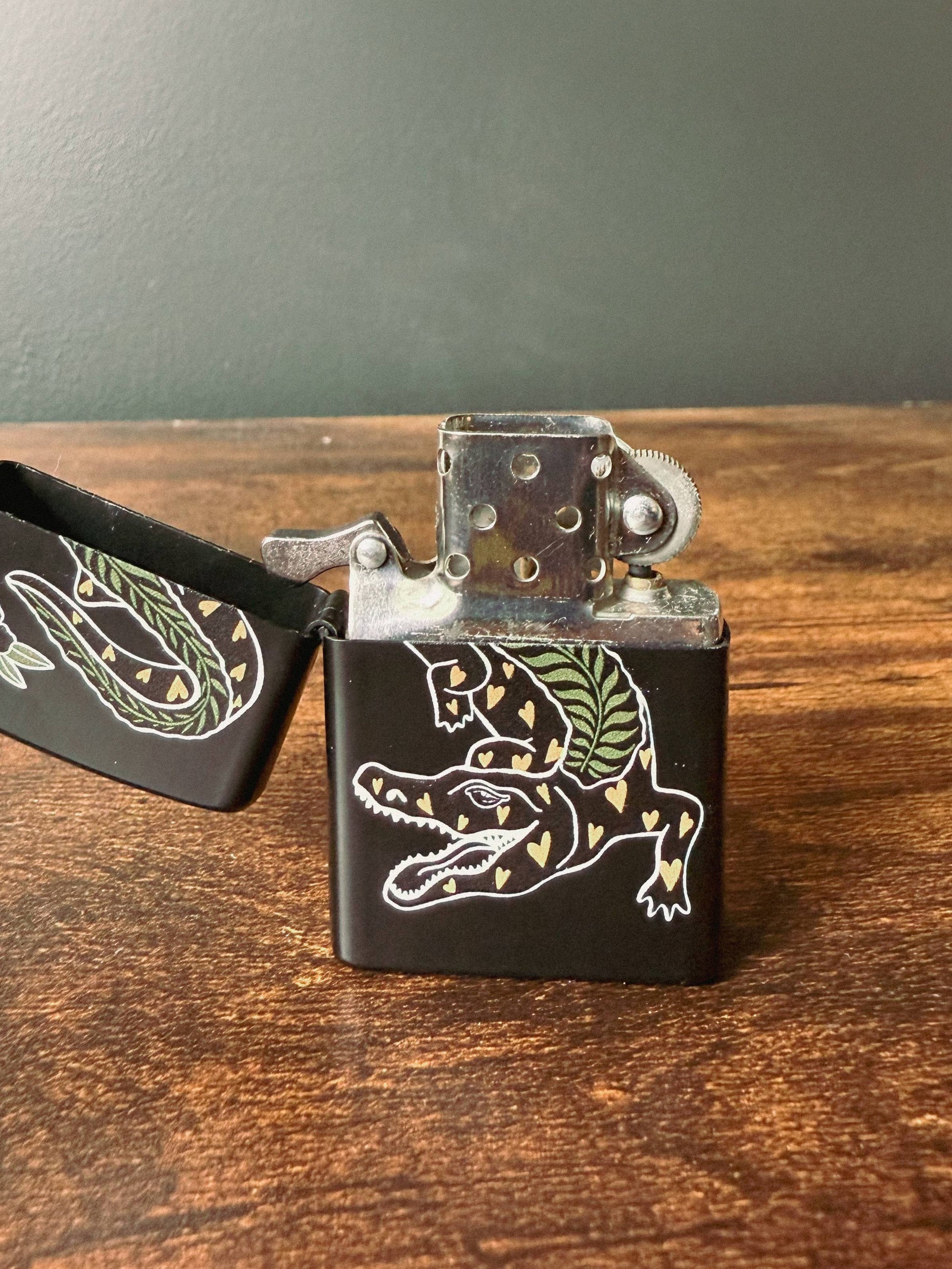 Refillable Alligator Lighter Wind Proof