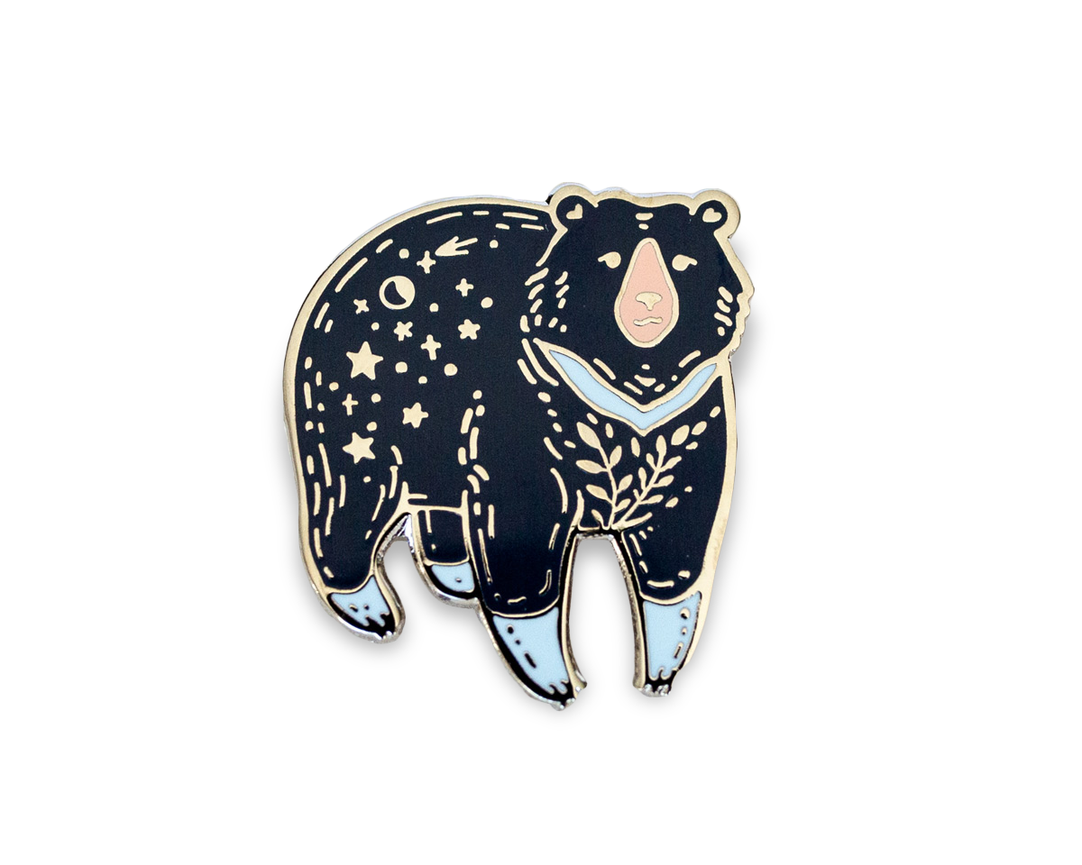Moon Bear Enamel Pin