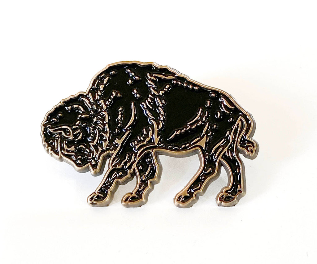 Bison Enamel Pin
