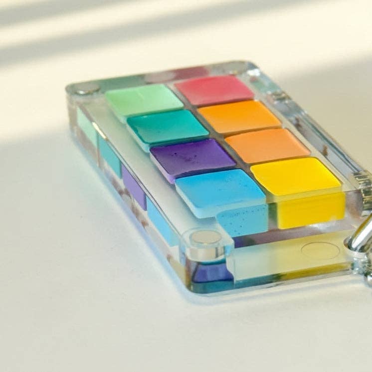 Portable Mini High Pigment Watercolor Paints Keychain (8 colors)