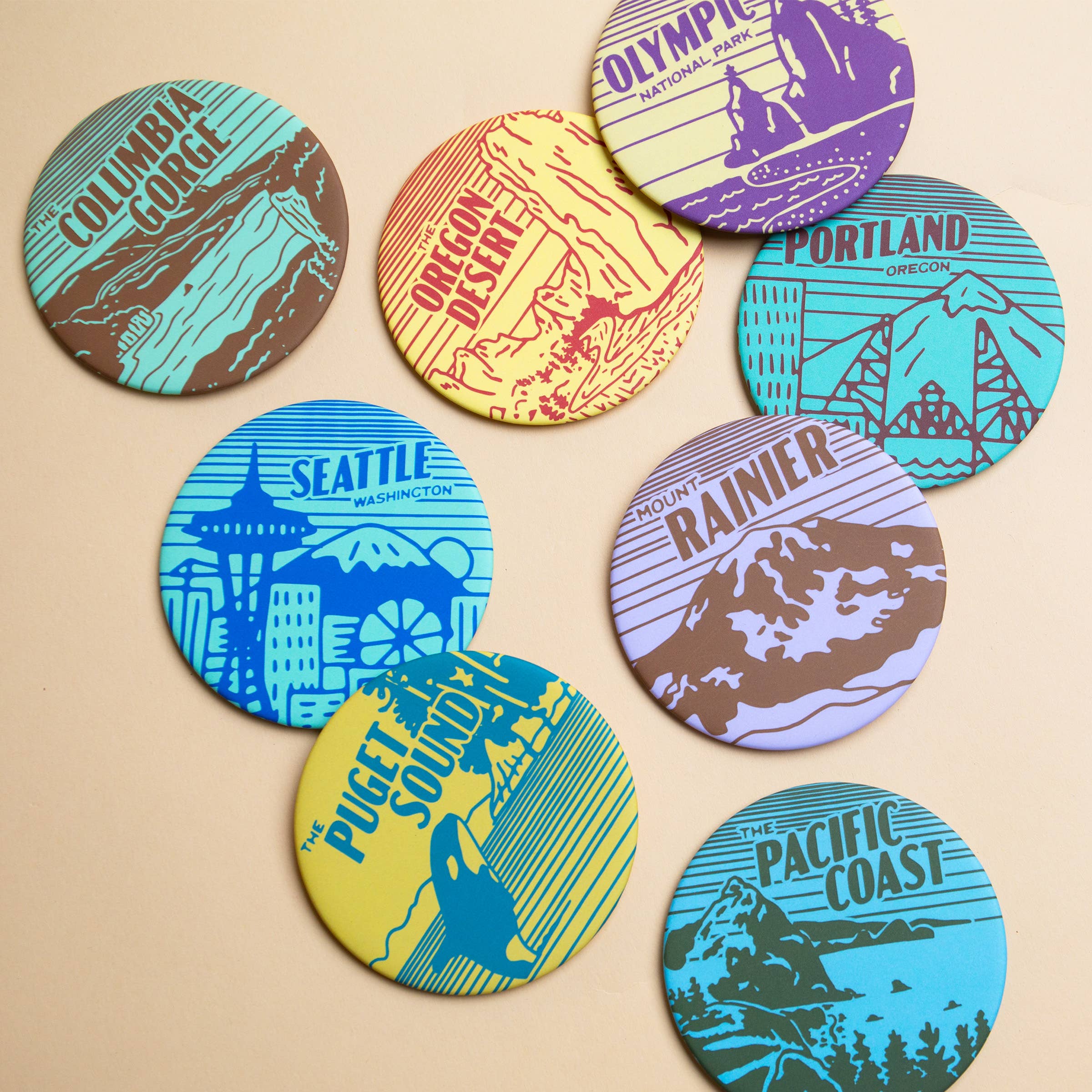 Pacific Coast Cork Coaster