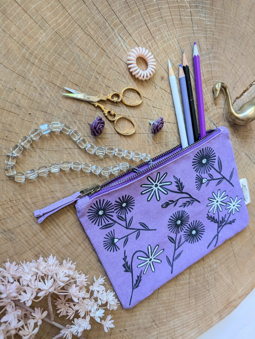 Zippered pouch | bloom