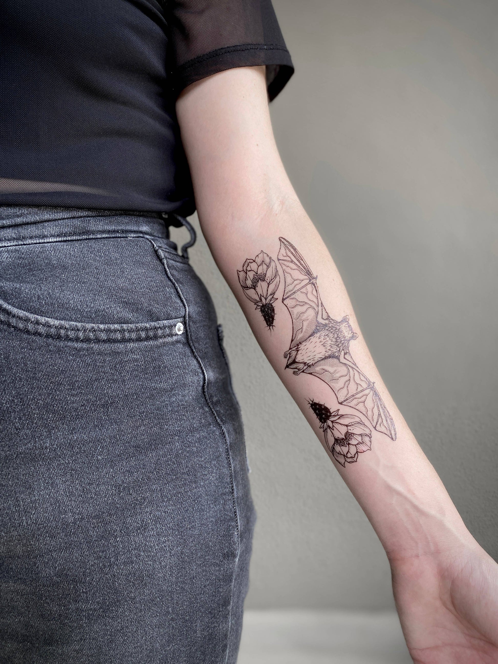 Free-tailed Bat Temporary Tattoo