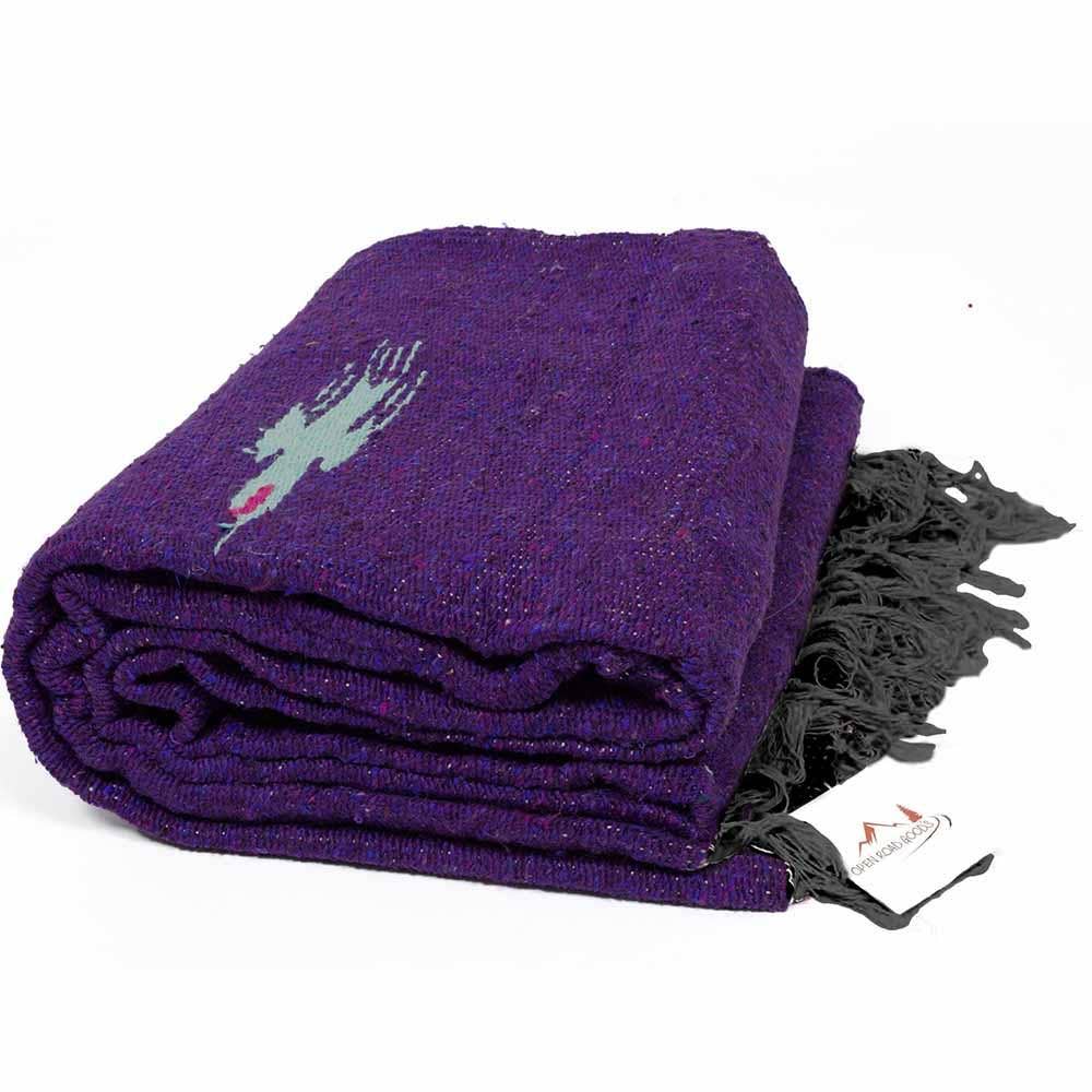 Purple Thunderbird Mexican Blanket