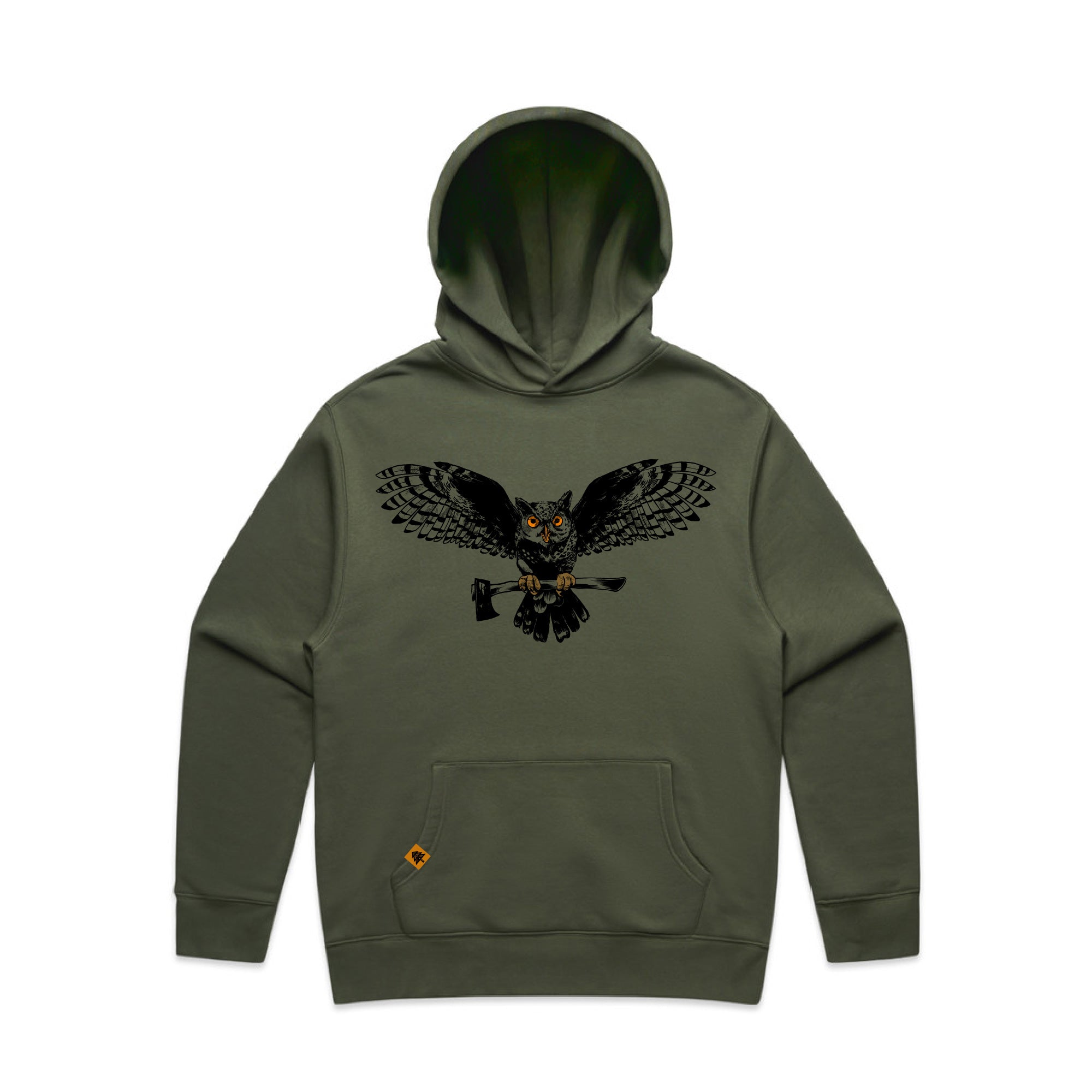 Great Horned Omen - Relax Heavyweight Hoodie