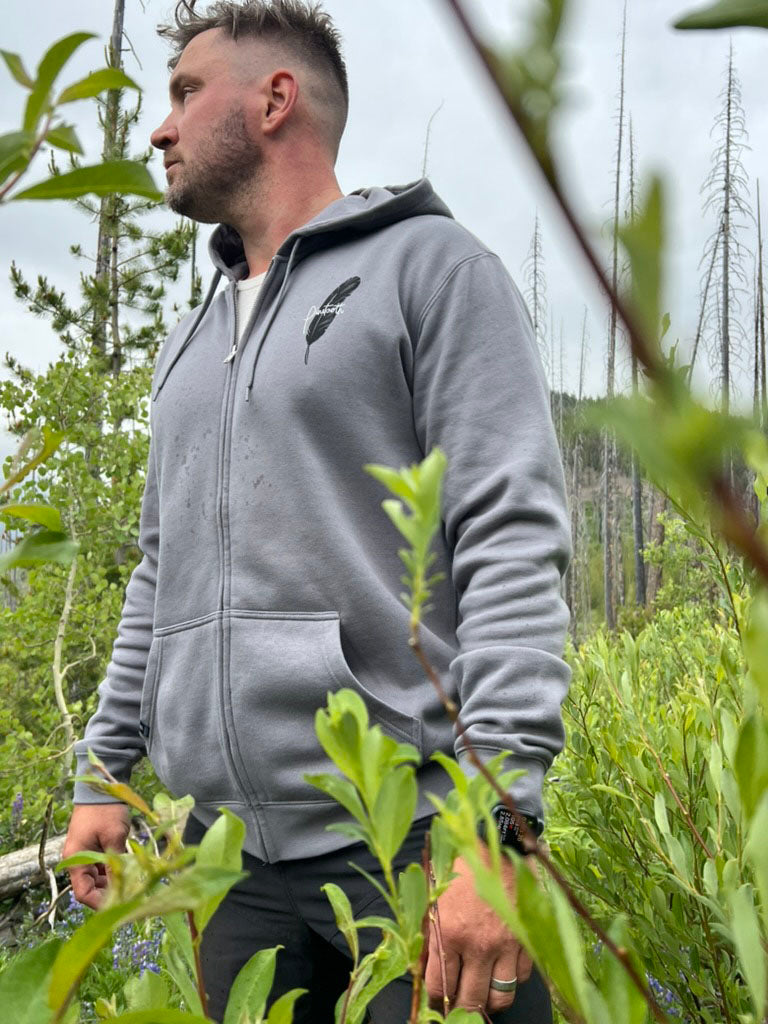Raven - Stencil Zip Hoodie