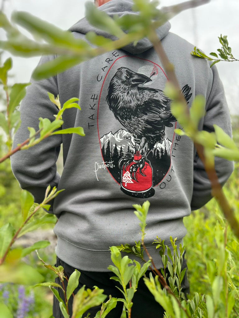 Raven - Stencil Zip Hoodie