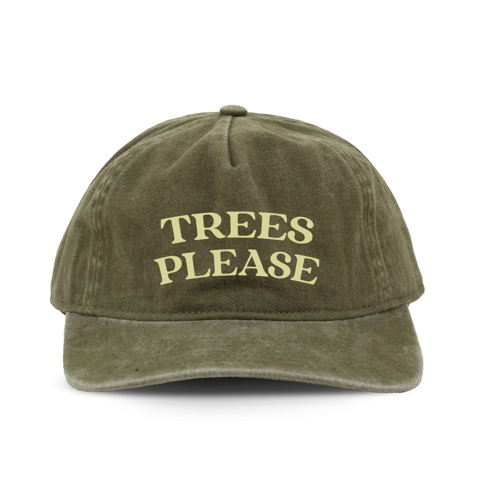 Trees Please - Embroidered Cotton Twill Cap