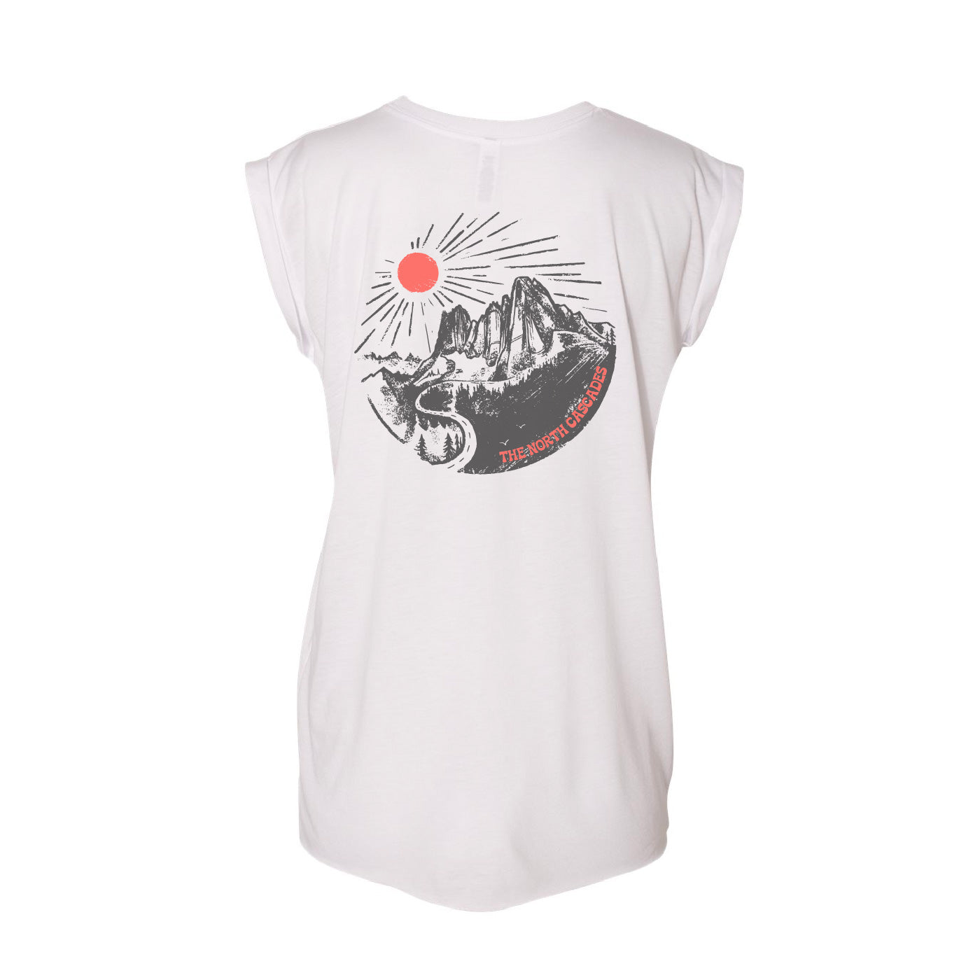 Vintage Hwy 20 - Women's Rolled Cuff Tee
