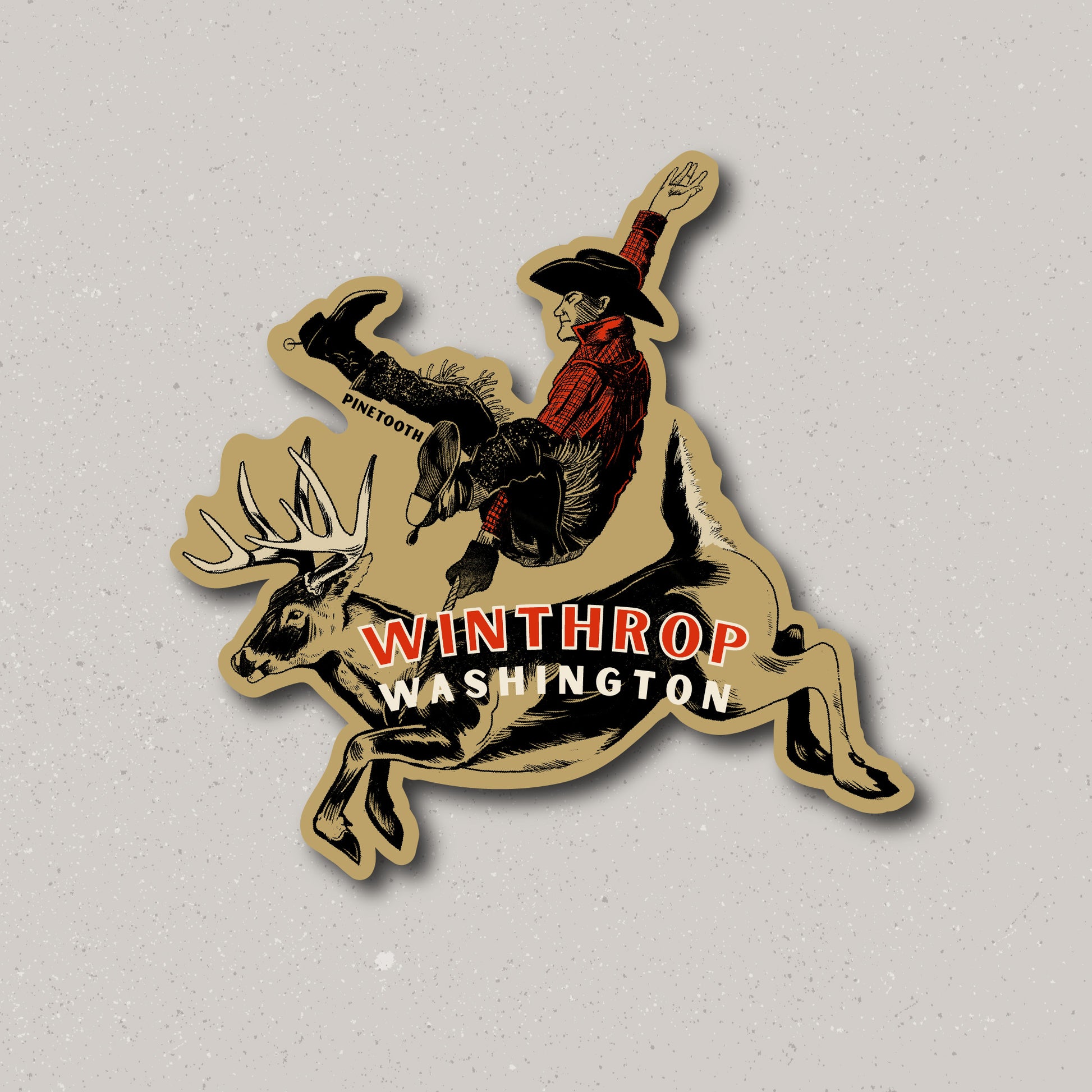 Buckin' - Sticker