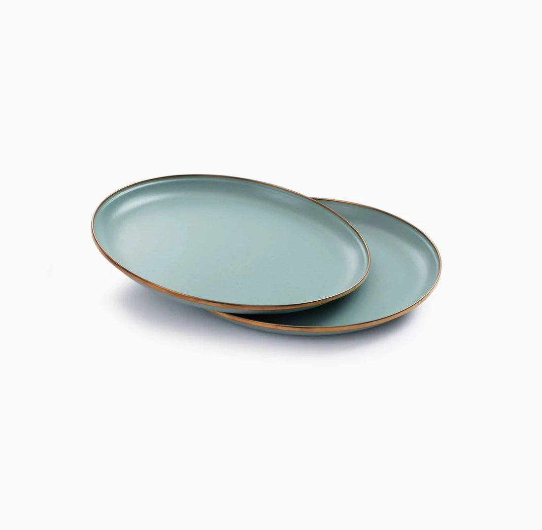 Enamel Salad Plate Set