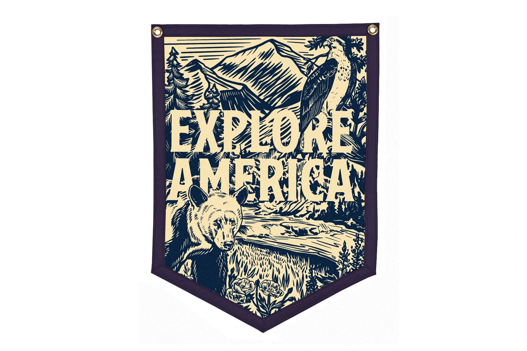 Explore America - Camp Flag
