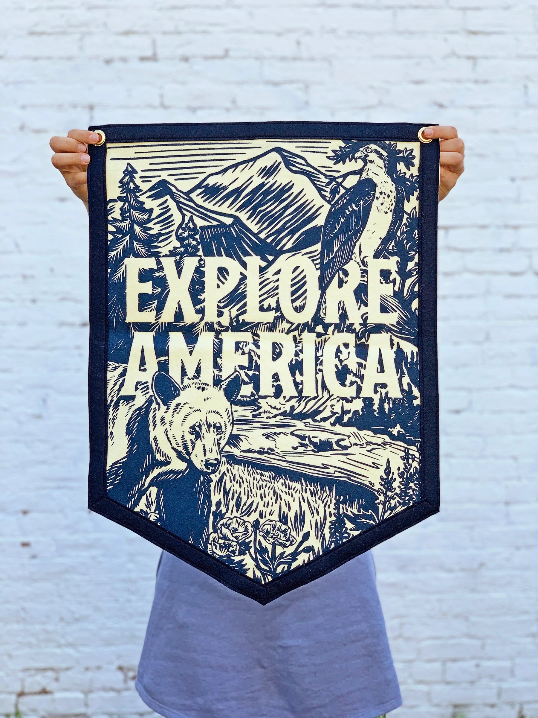 Explore America - Camp Flag